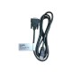 Hewlett Packard Enterprise JL448A cable de serie Negro 1,5 m DB-9